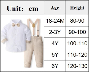 Gentleman Baby Boys Outfit 1-6Y | Birthday Party Formal 4PCS Set