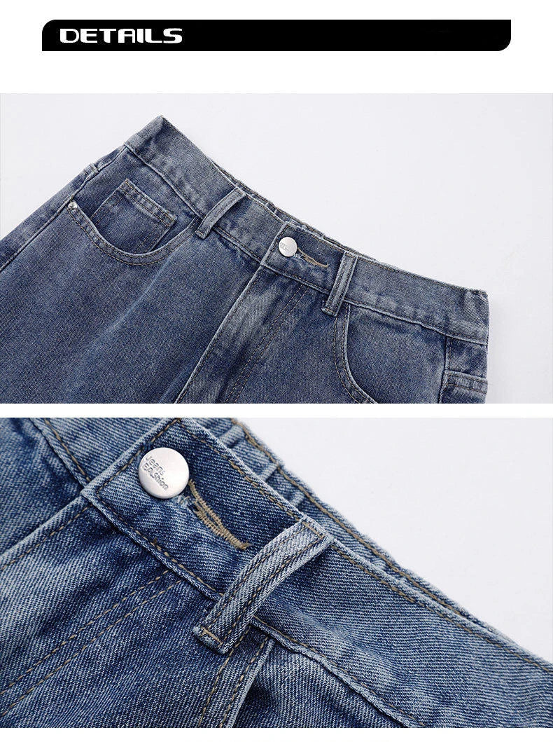 Classic Straight Fit Comfortable Loose Design Lightweight Denim Casual Everyday Wear Spring & Summer Essential