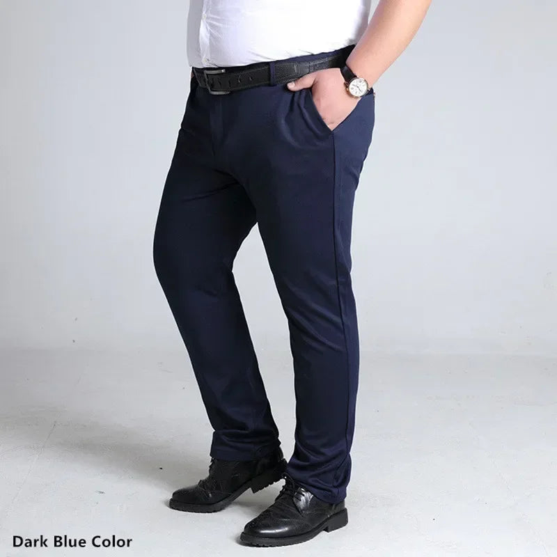 "Sizes Up to 52 – Big & Tall"
"Perfect for Office & Business"
"Elastic Waist for Comfort"
"Grey • Black • Dark Blue"
"Smart Casual Straight Fit"