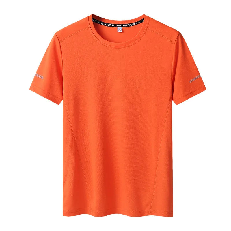 Big Size 9XL Men’s Quick Dry T-Shirt Casual Round Neck Short Sleeve