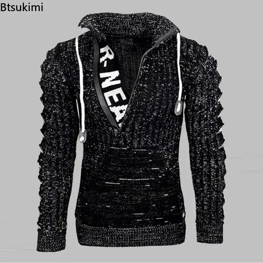 "Slim Fit. Warm Style.""Perfect for Autumn & Winter" "Sizes S to 4XL" "High Neck Modern Look" "Casual • Party • Club"