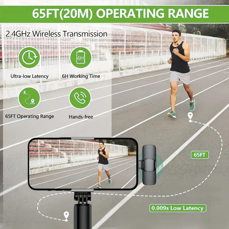 Wireless Lavalier Microphone β Clip-On Mic with Noise Reduction