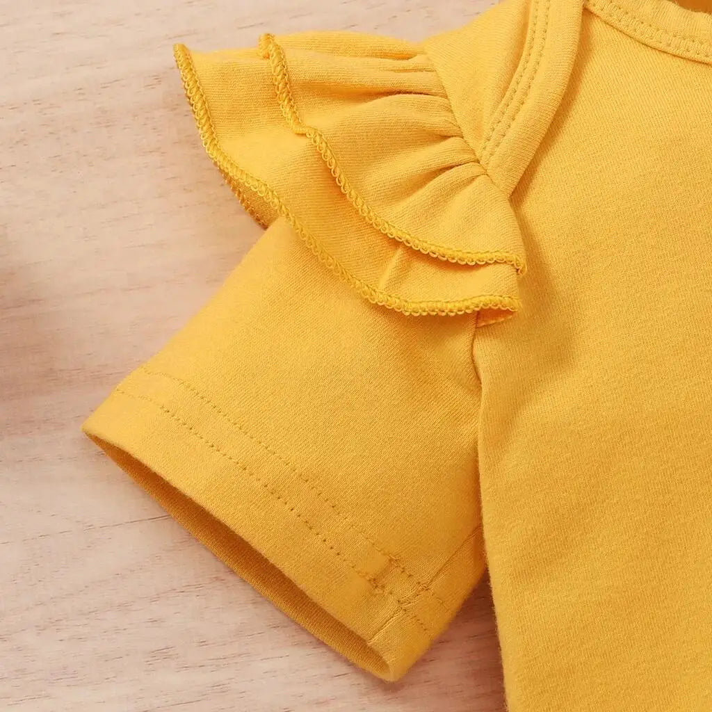 Soft Combed Cotton Material”
“3PCS Coordinated Summer Outfit”
“Floral Pants with Cute Bow”
“Matching Headband Included”
“Comfortable & True to Size”
