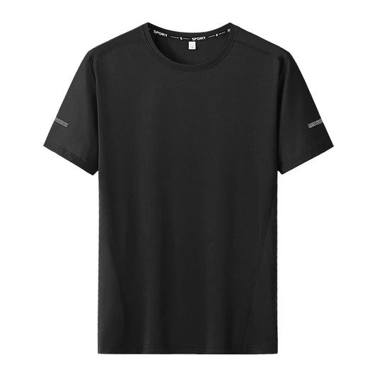 Big Size 9XL Men’s Quick Dry T-Shirt Casual Round Neck Short Sleeve
