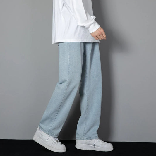 Classic Straight Fit  Comfortable Loose Design Lightweight Denim Casual Everyday Wear Spring & Summer Essential
