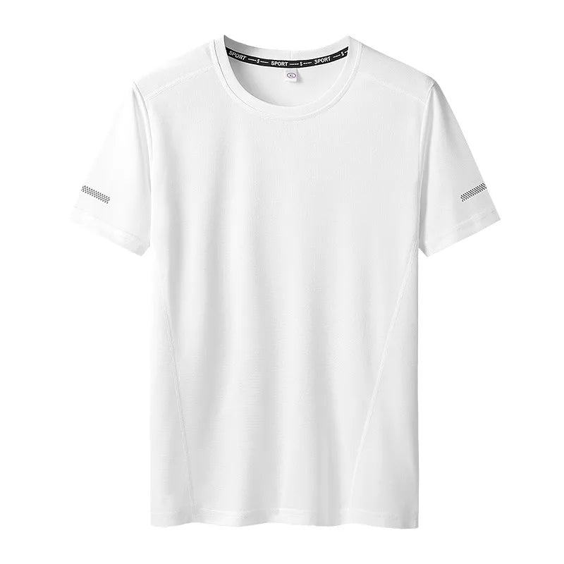 Big Size 9XL Men’s Quick Dry T-Shirt Casual Round Neck Short Sleeve
