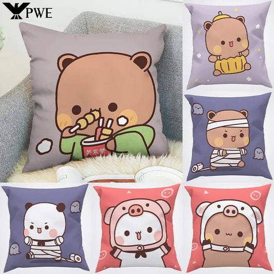 BUBU DUDU Decorative Pillow Covers 45x45cm Soft Polyester Cushion Case