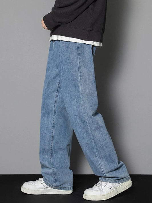 Classic Straight Fit  Comfortable Loose Design Lightweight Denim Casual Everyday Wear Spring & Summer Essential
