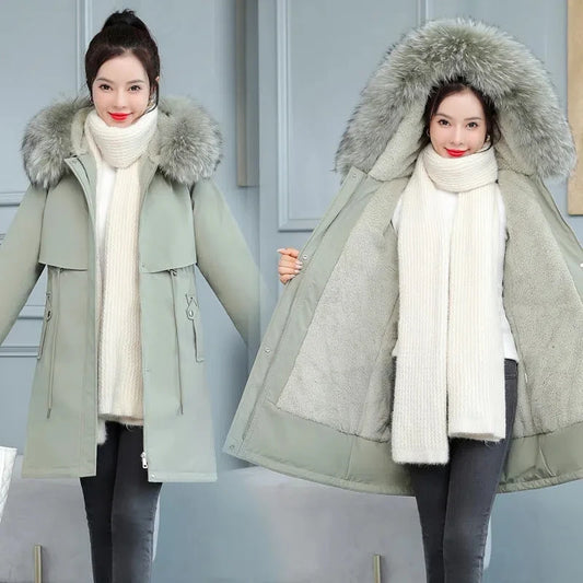 “Stay Warm & Stylish” “Sizes M to 8XL Available” “Big Fur Hood for Extra Comfort” “Adjustable Waist for Perfect Fit” “Thick Cotton Liner for Cold Days”
