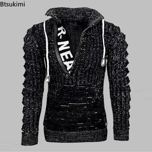 "Slim Fit. Warm Style.""Perfect for Autumn & Winter" "Sizes S to 4XL" "High Neck Modern Look" "Casual • Party • Club"