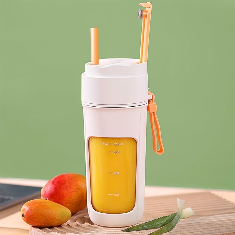 Portable Wireless Blender With The Straw; USB Travel Juice Cup Baby