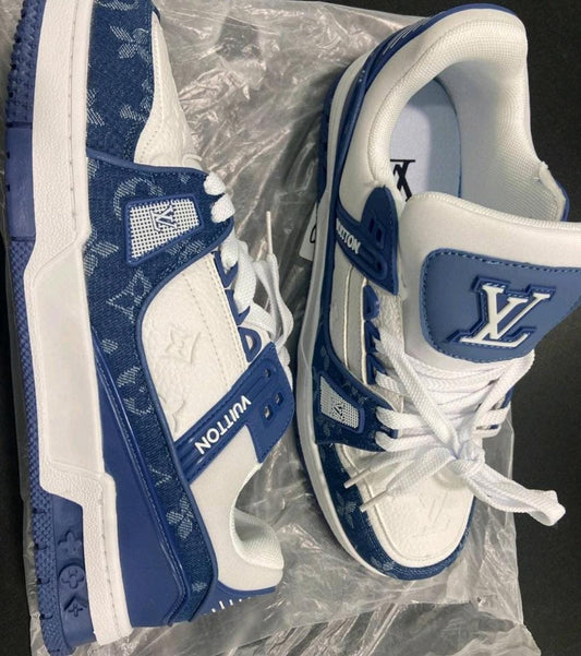 "Black & White Designer Sneakers"
"Blue & White Designer Sneakers"
"Green & White Designer Sneakers"